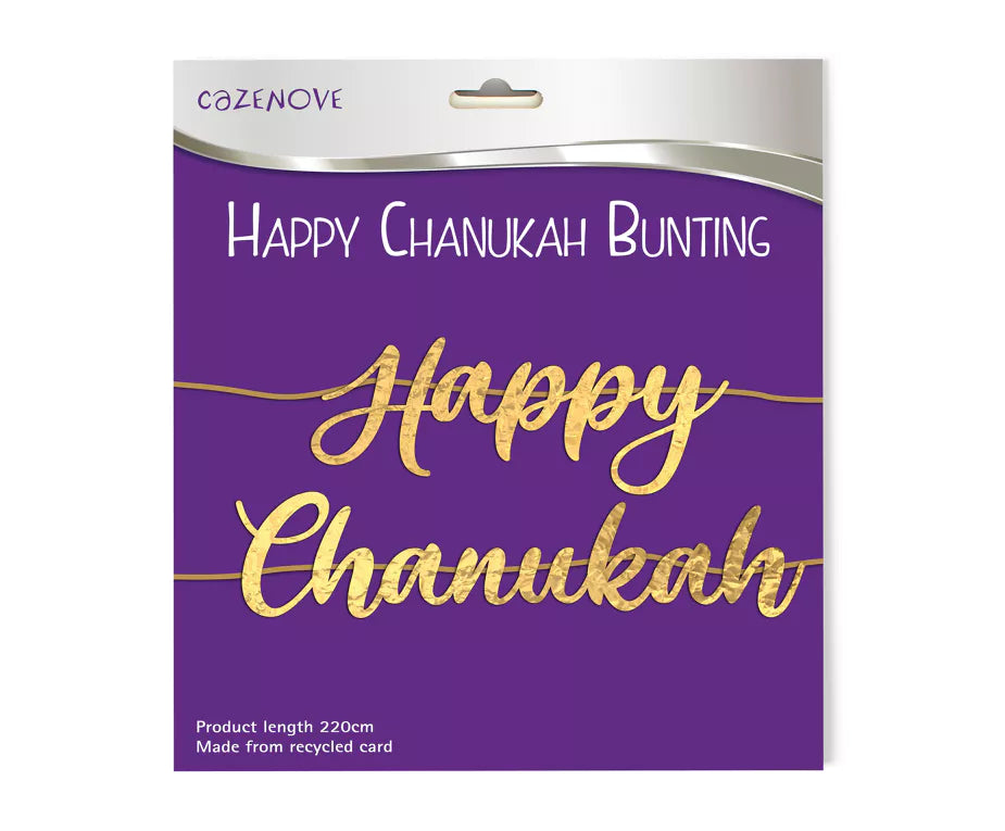 Happy Chanukah Foil Bunting