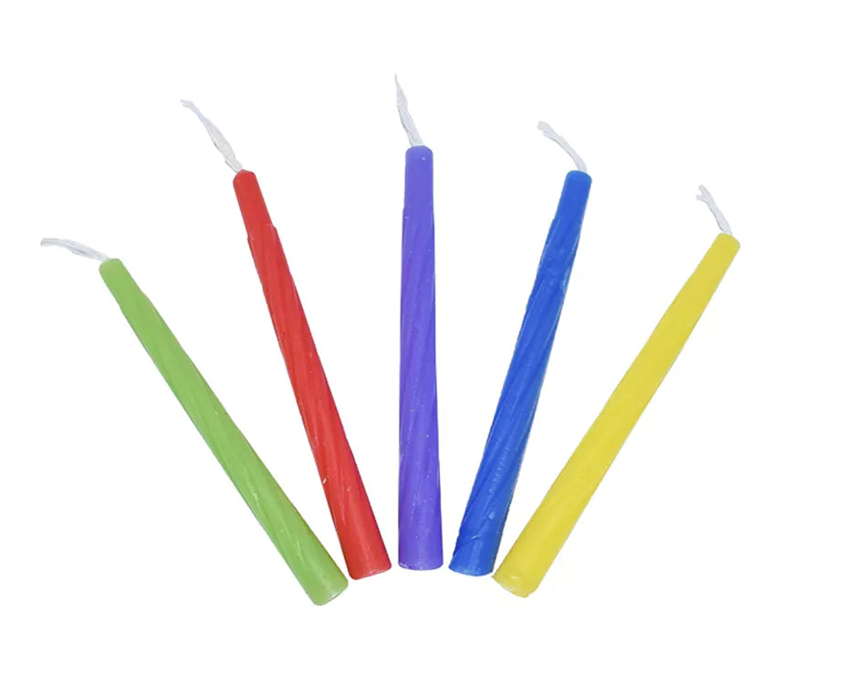 Colorfull Chanukah Candles 2 Sizes