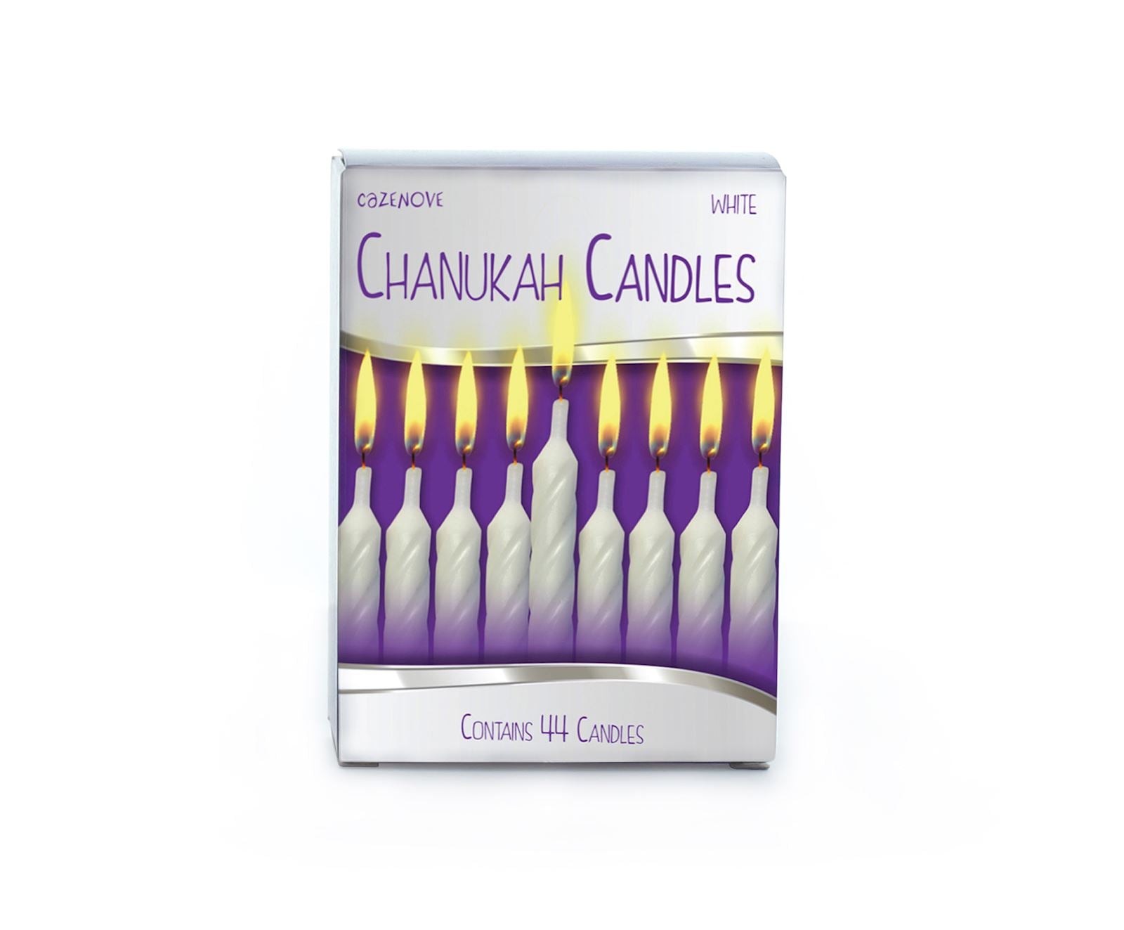 White Chanukah Candles 2 Sizes