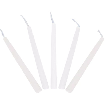 White Chanukah Candles 2 Sizes