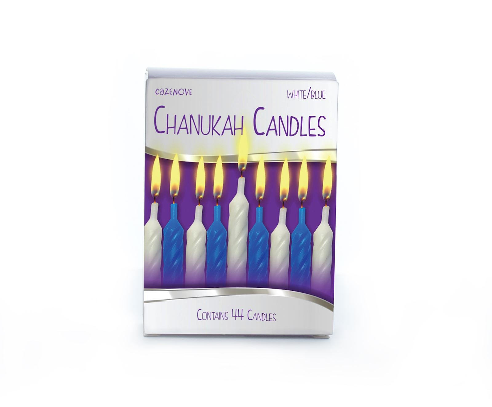 Blue & White Chanukah Candles 2 sizes