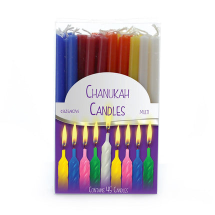 Colorfull Chanukah Candles 2 Sizes