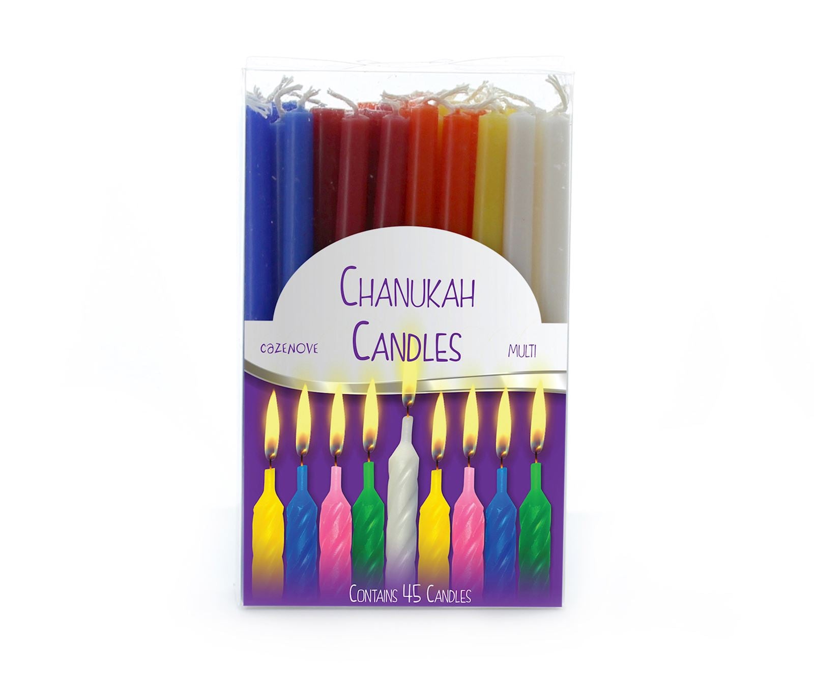 Colorfull Chanukah Candles 2 Sizes