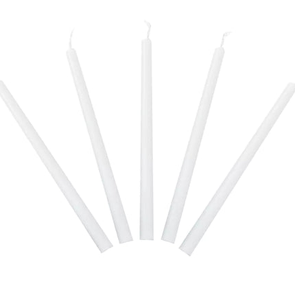 White Chanukah Candles 2 Sizes