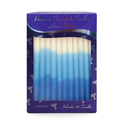 Blue & White Premium Chanukah Candles