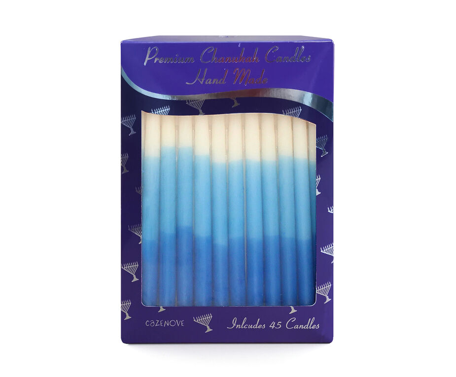 Blue & White Premium Chanukah Candles