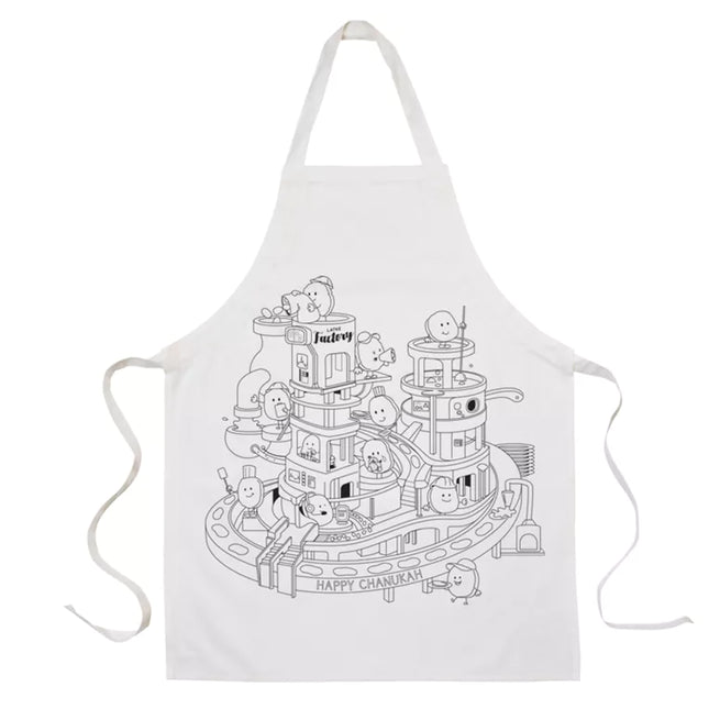 Chanukah Color In Apron