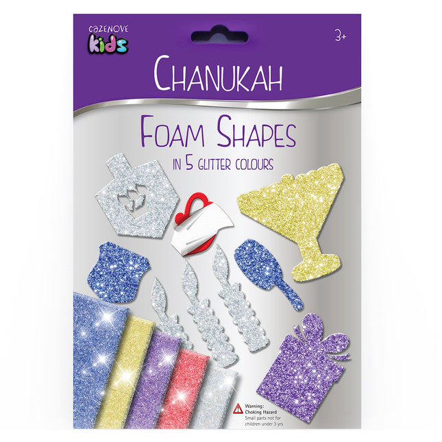 Chanukah Glitter Foam Shapes