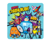 Chanukah PVC superheroes placemat