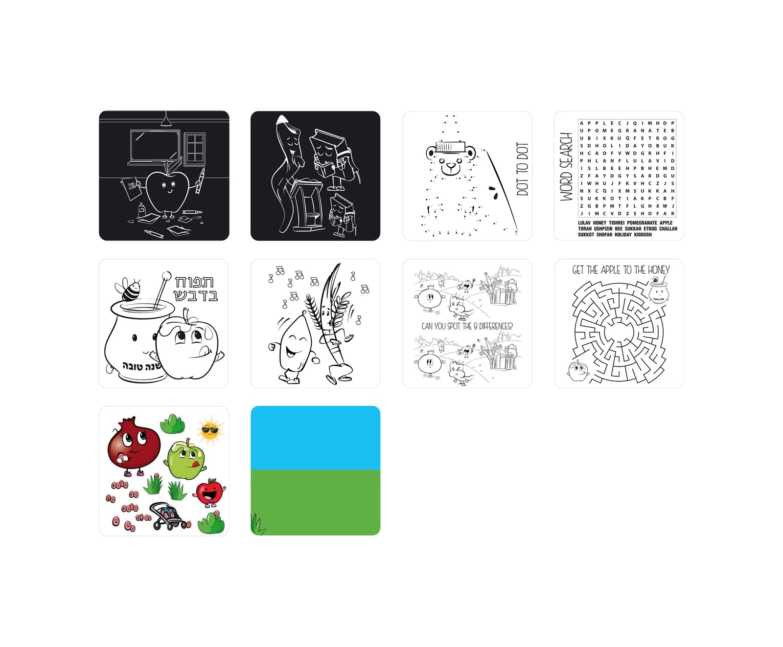 Rosh Hashanah & Sukkot Activity Set