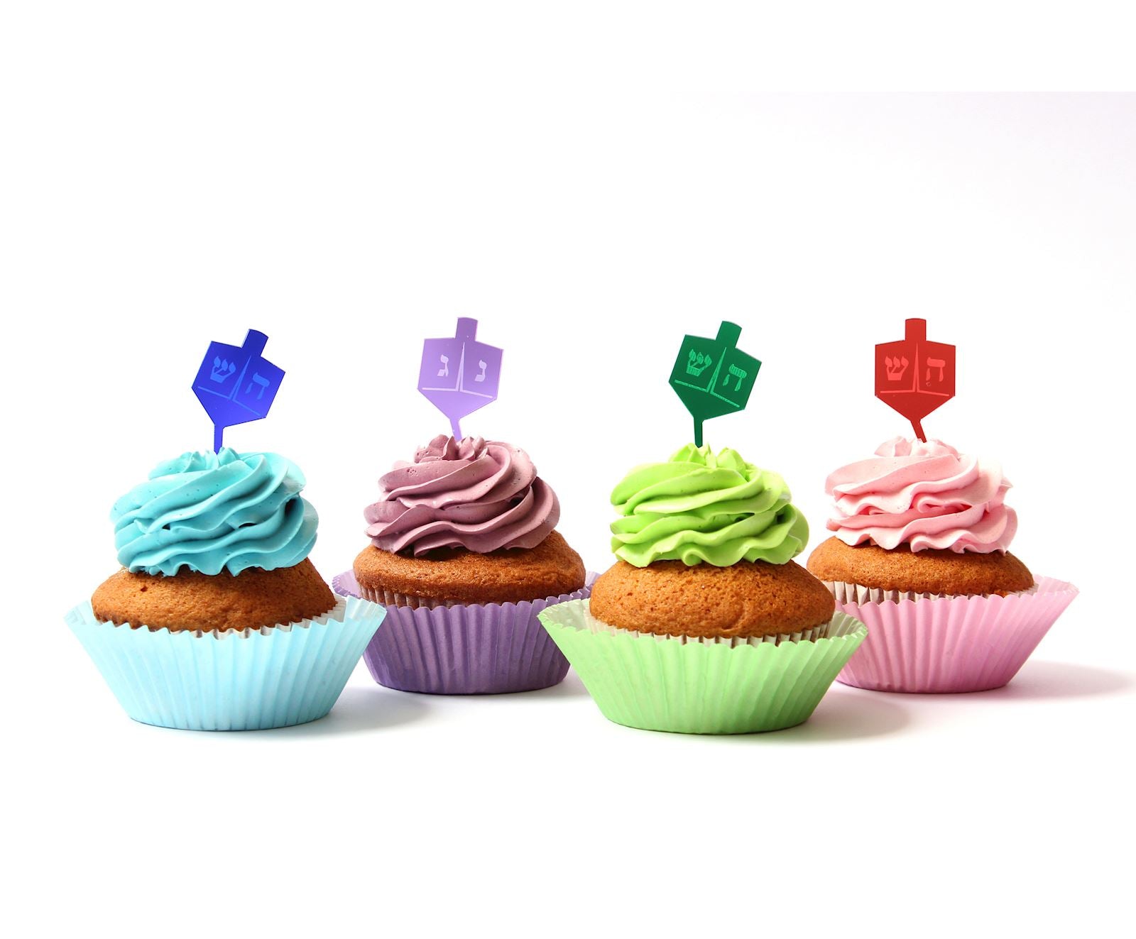 Dreidel Lucite Cake Toppers