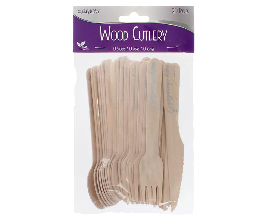 Wooden Chanukah Cutlery