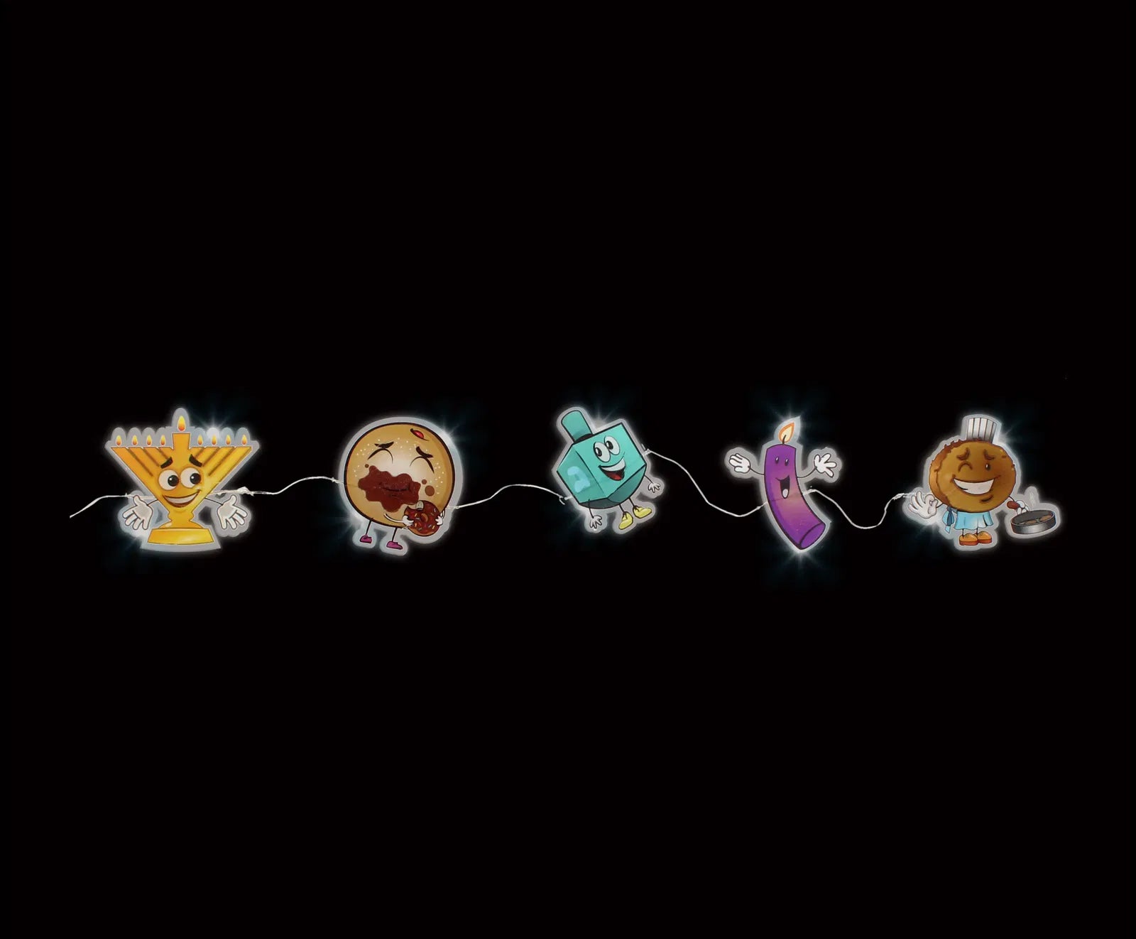 Chanukah Window Gel - Characters