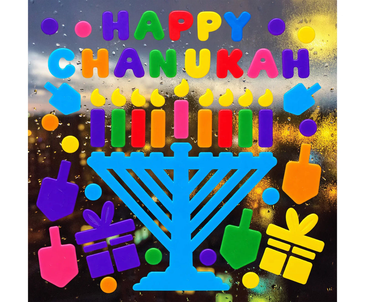 Chanukah Window Gel - Menorah