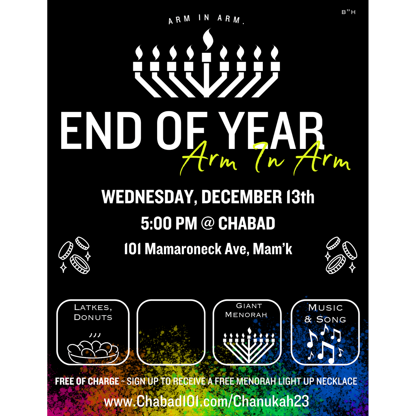 Chanukah - Chanukah Party #7 - Flyer