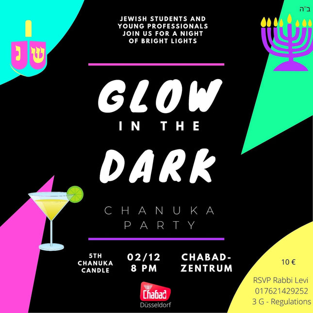 Chanukah - Glow in the Dark #1 - Social Media