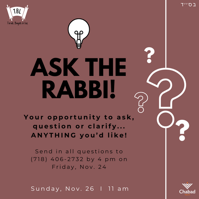 Class - Ask the Rabbi #1 - Social Media