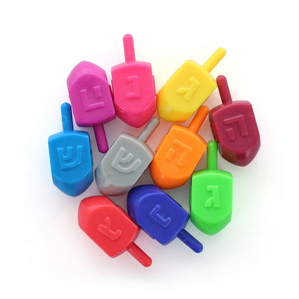 Pack of 10 Colored Dreidels