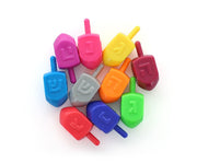 Pack of 10 Colored Dreidels