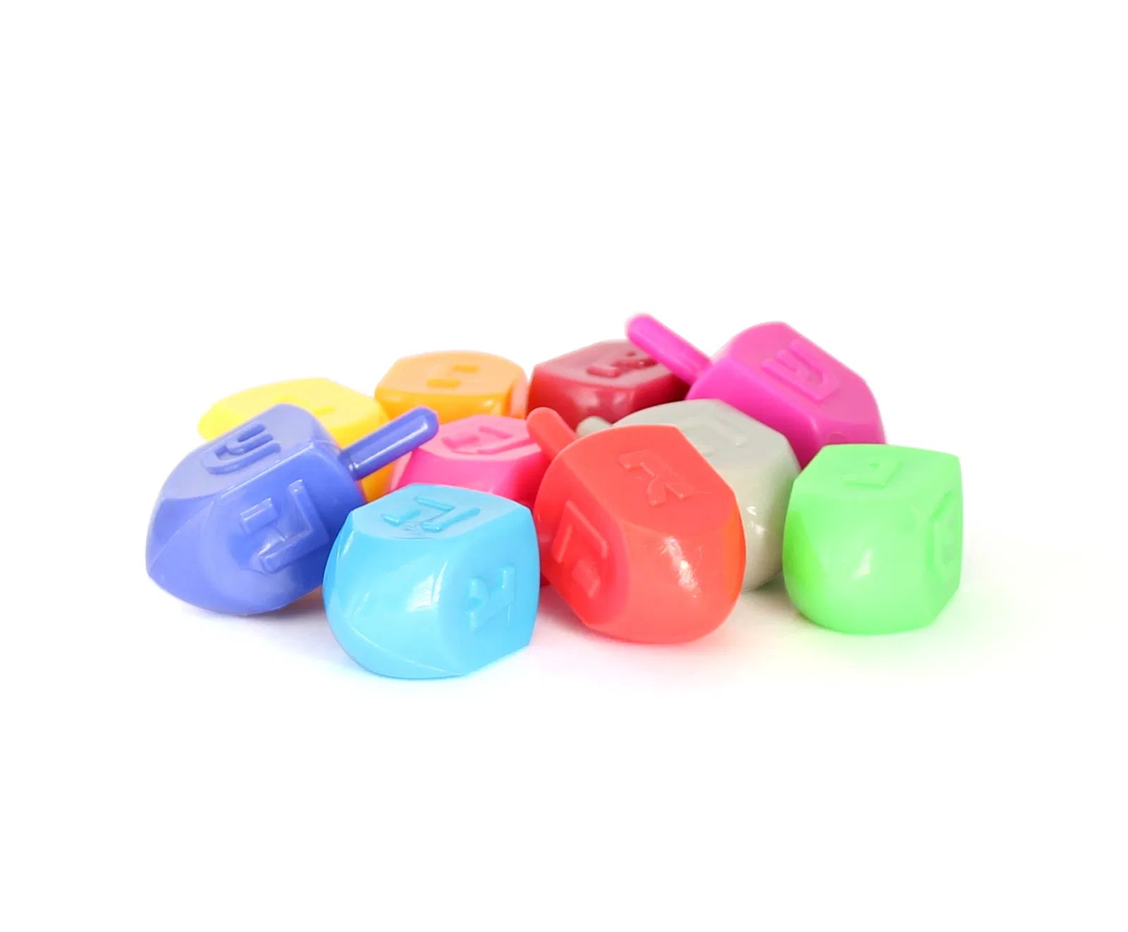 Pack of 10 Colored Dreidels