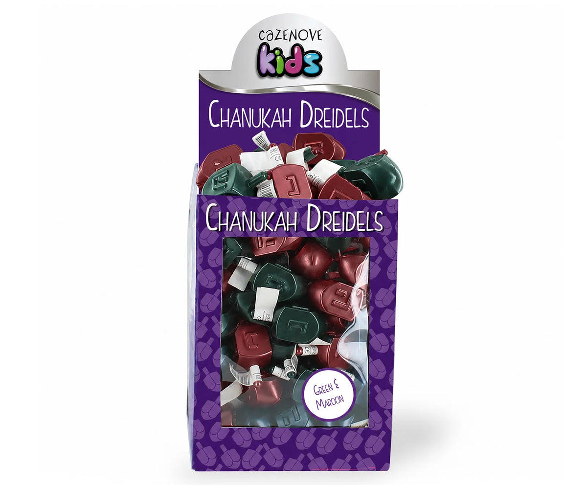 Forest Green & Maroon Dreidels