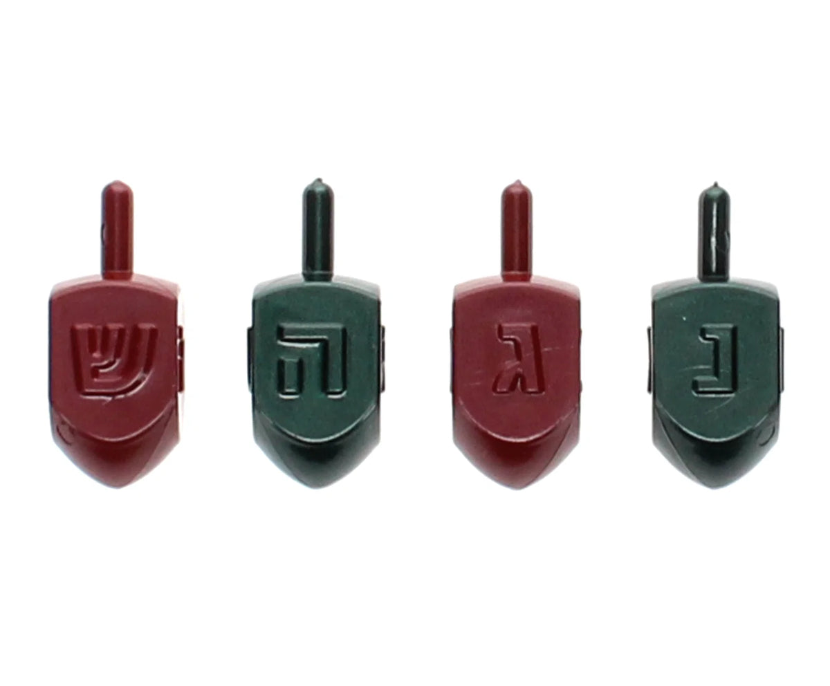 Forest Green & Maroon Dreidels