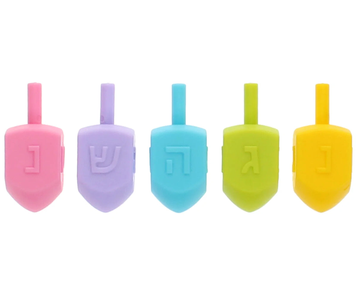 Jumbo Plastic Dreidels 2.5 Inches
