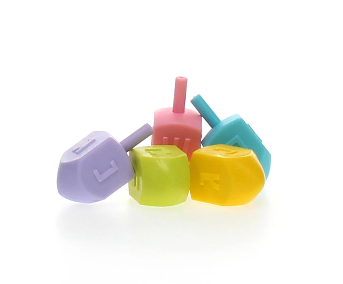 Jumbo Plastic Dreidels 2.5 Inches