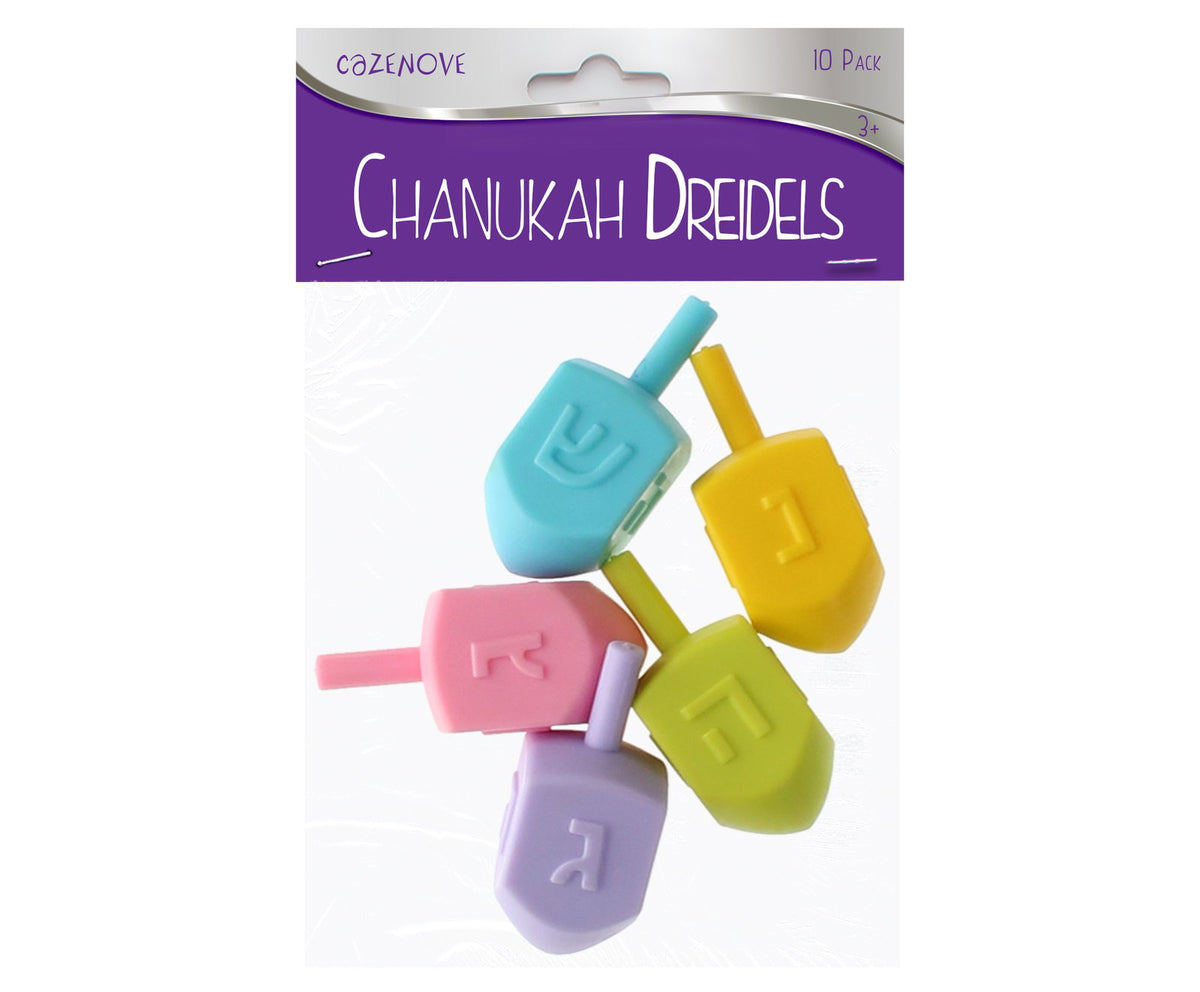 Jumbo Plastic Dreidels 2.5 Inches