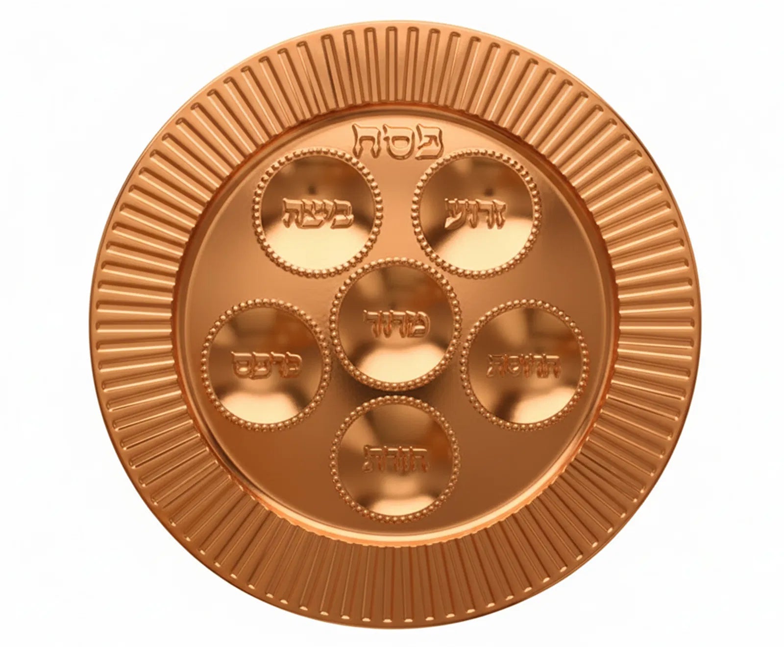 Disposable Foil Seder Plate 10PK - Gold / Silver