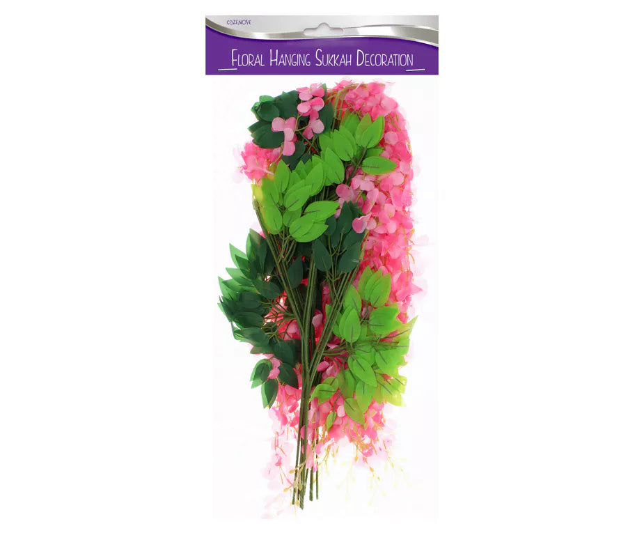 Floral Hanging Sukkah Decorations - 3 Colors