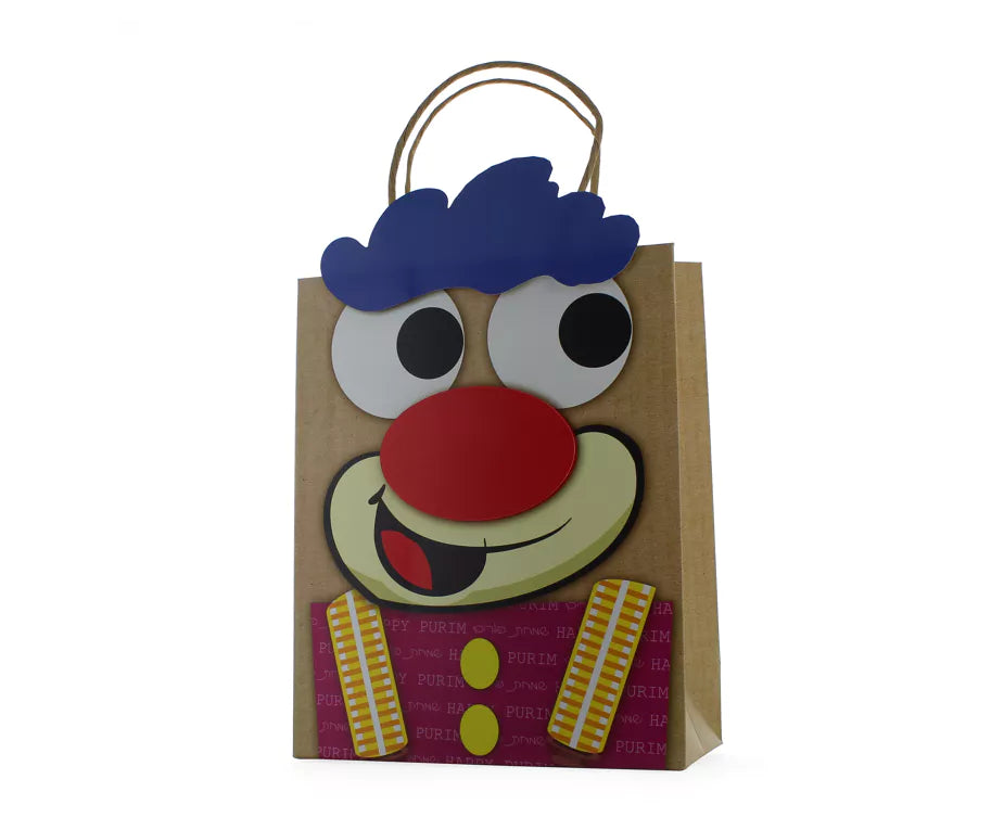 3D Purim Craft Paper Bag - 4 Designs