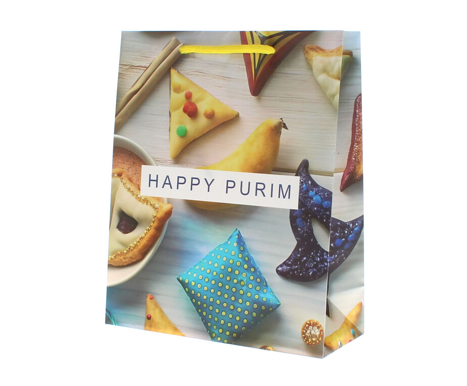 Purim UPVC Gift bag - Hamantashen Singles