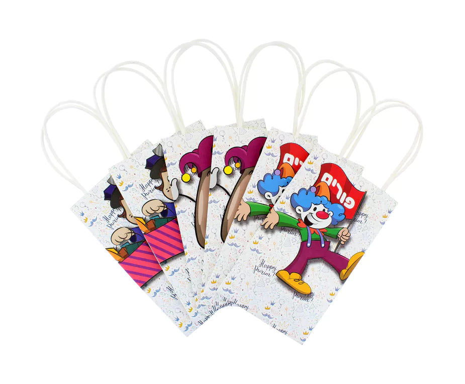 Pack of 6 Mini Paper Treat Bags (3 Types)