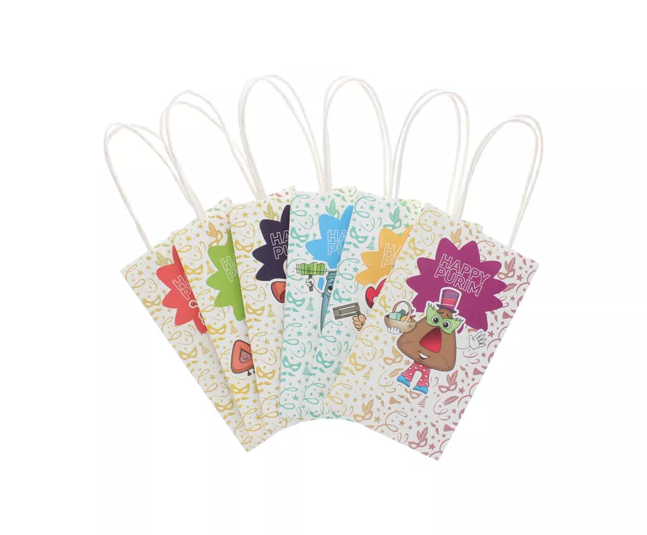 Pack of 6 Mini Paper Treat Bags (3 Types)