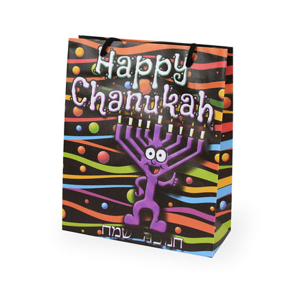 Chanukah UPVC Gift Bag - Menorah Man