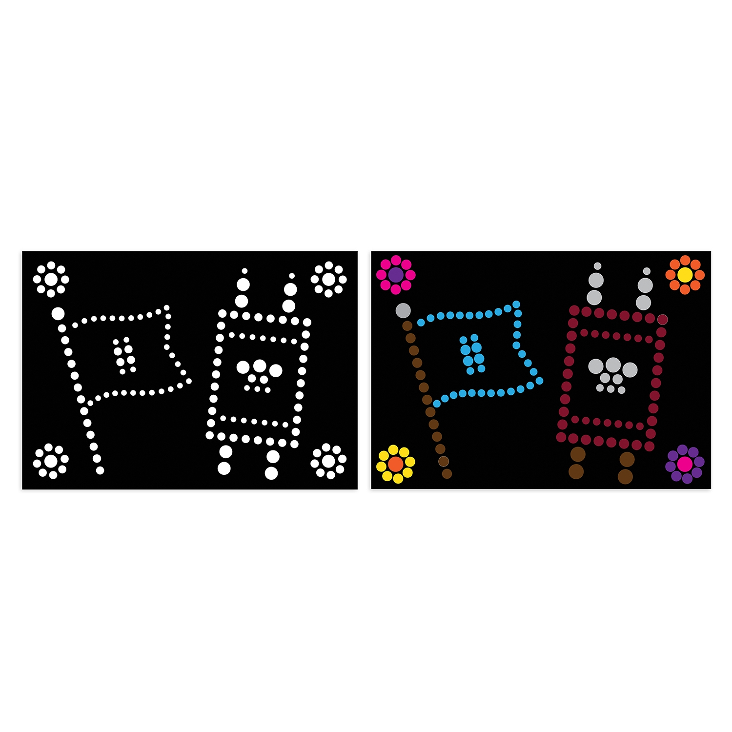 Simchas Torah Dotty Sticker Art - 10 PK
