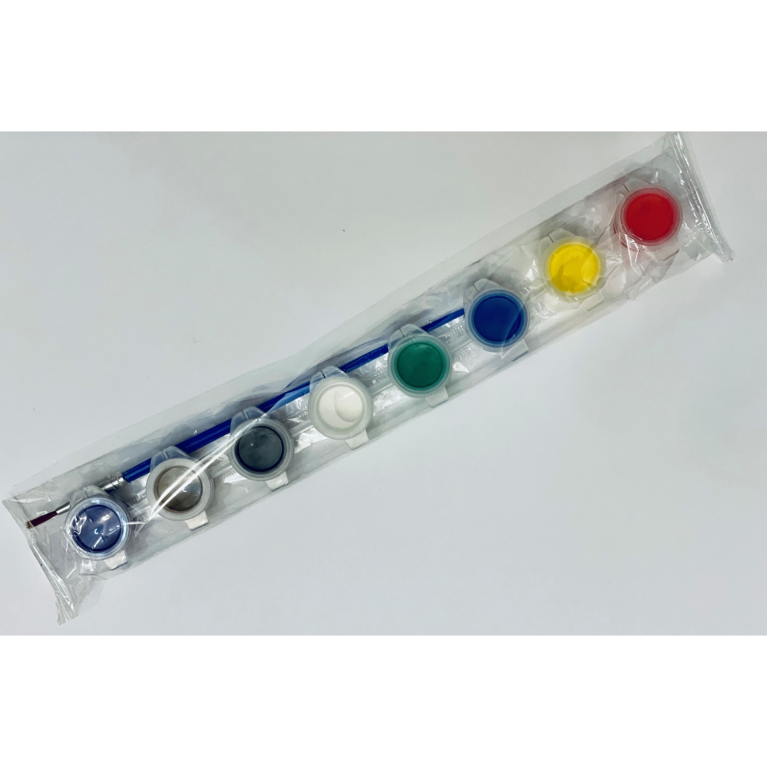 8 Color Paints & Brush - 12 PK