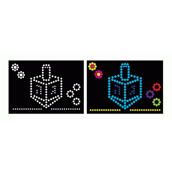 Dreidel Dotty Sticker Art - 10 PK