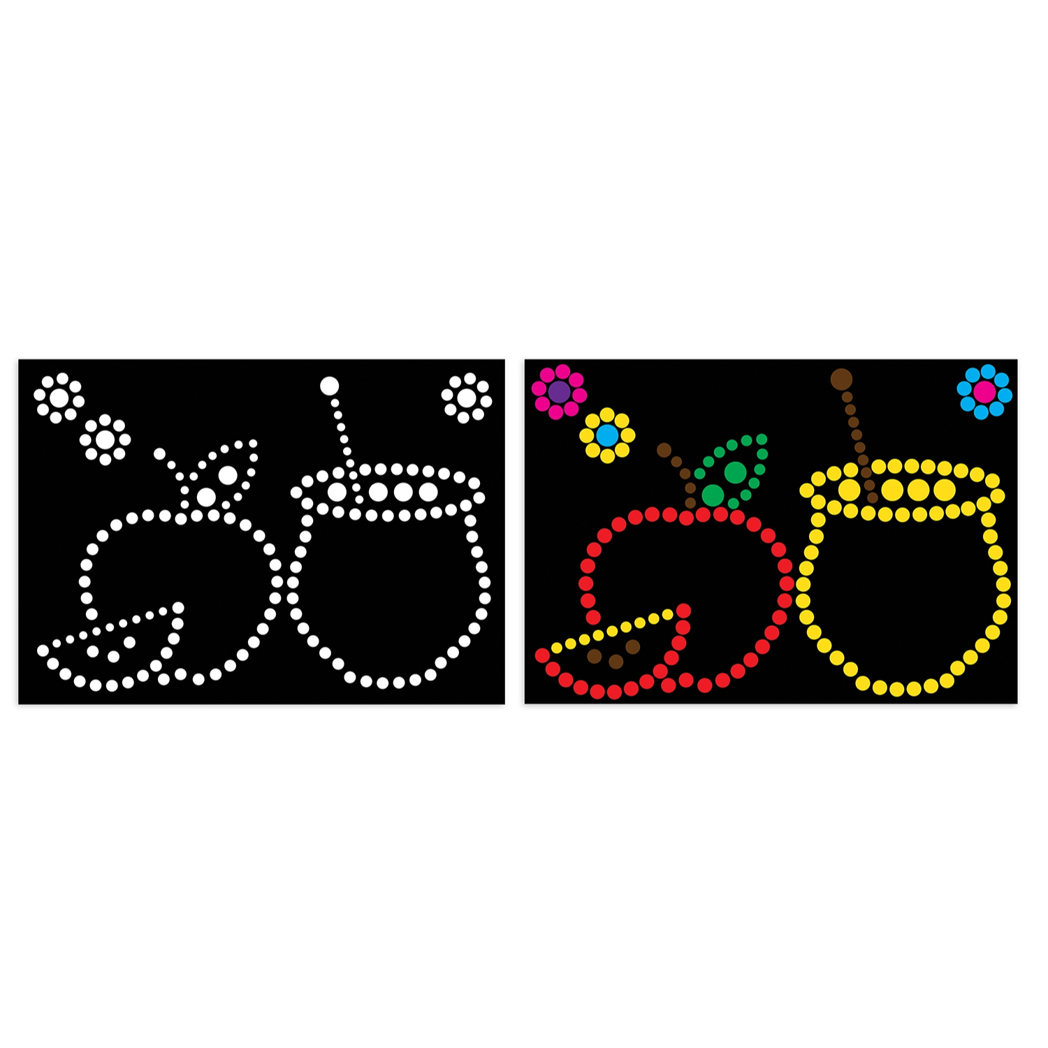 Apple and Honey Dotty Sticker Art - 10 PK