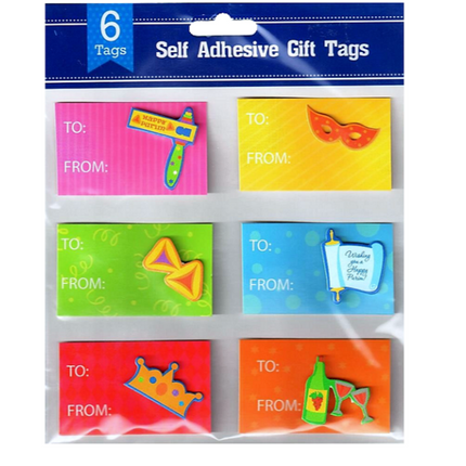 Purim 3D Gift Tags