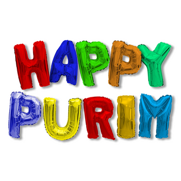 Happy Purim Balloon Bunting