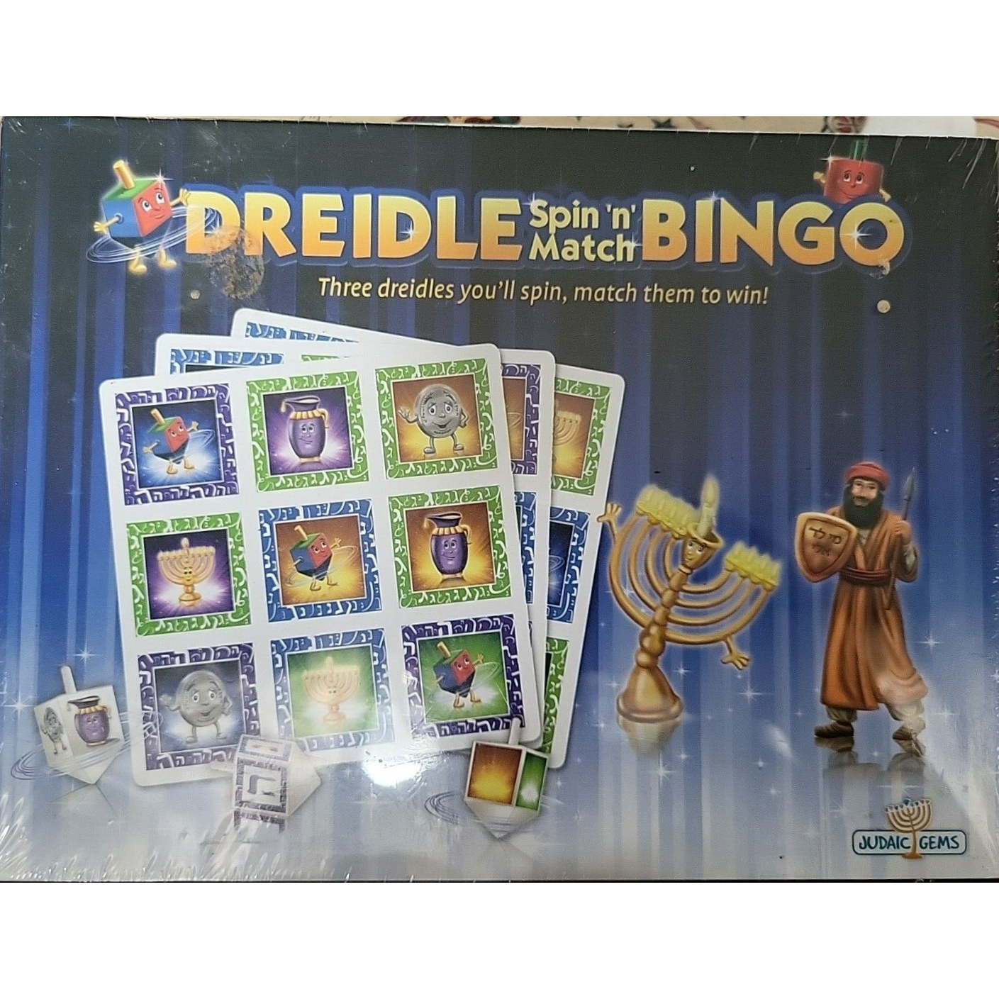 Driedel Spin 'n" Match Bingo Game