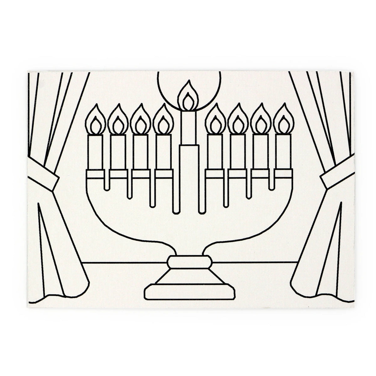 Chanukah Menorah Canvas Art Boards 12pk