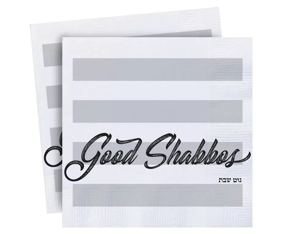 Good Shabbos Napkins - 7 Colors