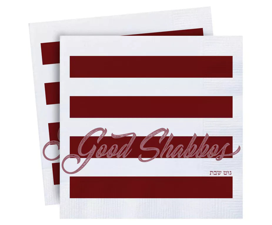 Good Shabbos Napkins - 7 Colors