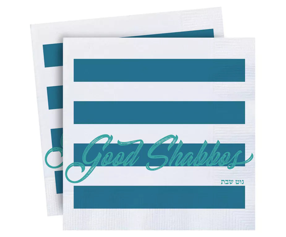 Good Shabbos Napkins - 7 Colors
