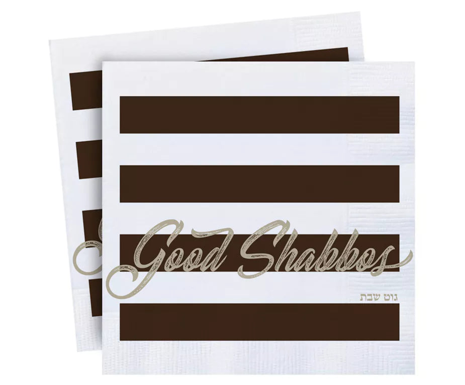 Good Shabbos Napkins - 7 Colors