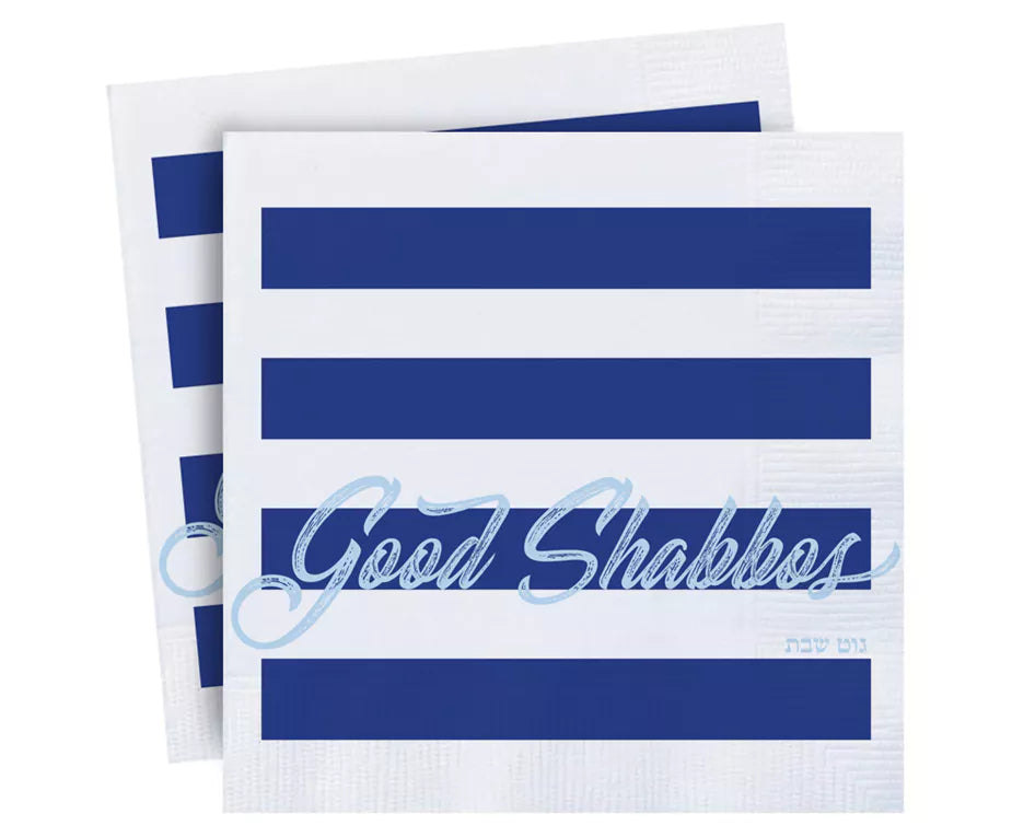 Good Shabbos Napkins - 7 Colors