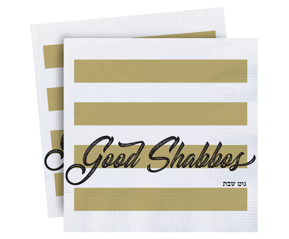 Good Shabbos Napkins - 7 Colors